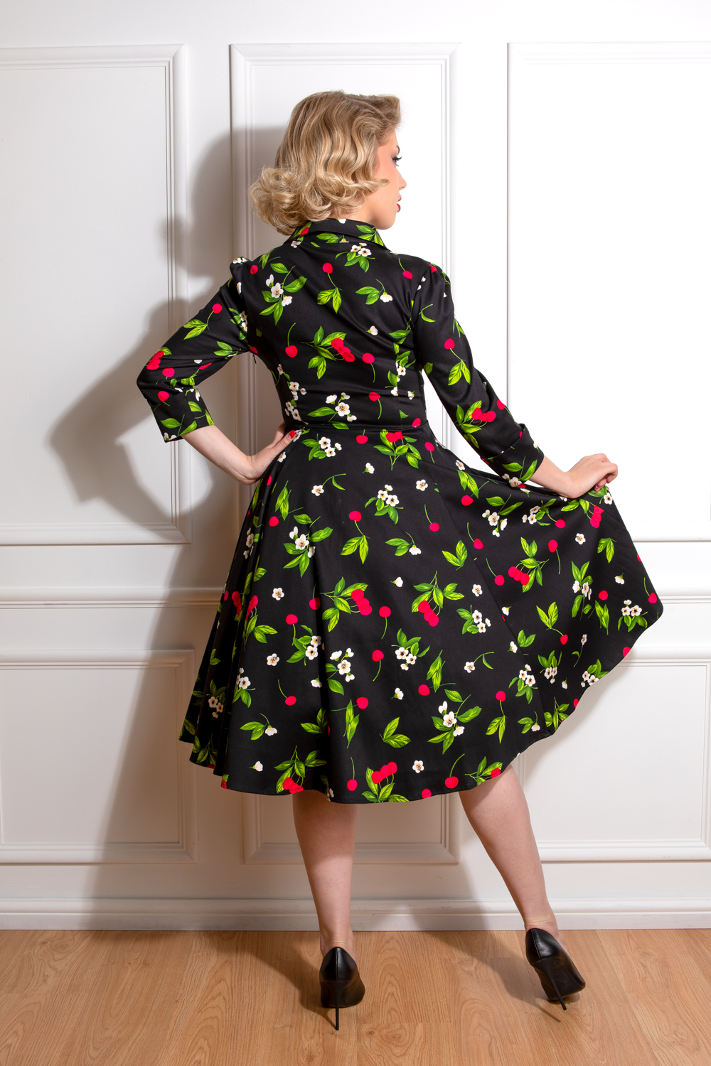 Natasha Cherry Swing Dress